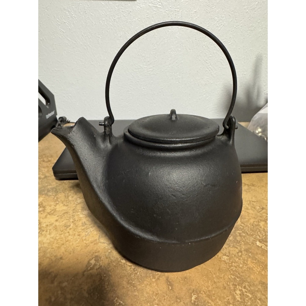 Small Cast Iron Teapot Heavy Black Kettle Iron Stove